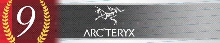 第９位：アークテリクス（Arc'teryx）